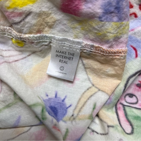 PAOM Dogs Abstract Button Down Shirt Size XL All Over Print - Picture 5 of 7